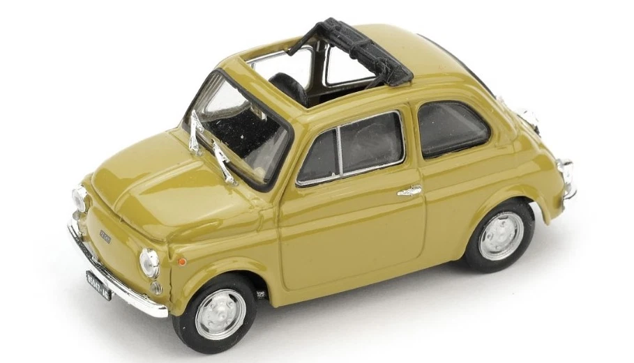 FIAT 500 R 1972-75 APERTA GIALLO SENAPE 1:43 BRUMM  R474-06 - Immagine 1 di 1