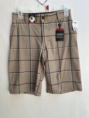 ZERO-XPOSUR  - BOYS - SHORTS - SAND PLAID - SIZE 12 - RET. 36.00 (AC-40-125) - Image 1 of 4
