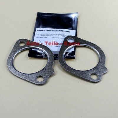 ✅2 x Auspuff Dichtungen für BMW Abgasanlage , Abgaskrümmer + Montagepaste im Set - Bild 1 von 4