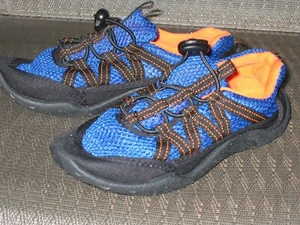 Talla S 11-12 NUEVO SIN CAJA OP Sandalias Zapatos de Agua Niños Azul Real Naranja - Imagen 1 de 3