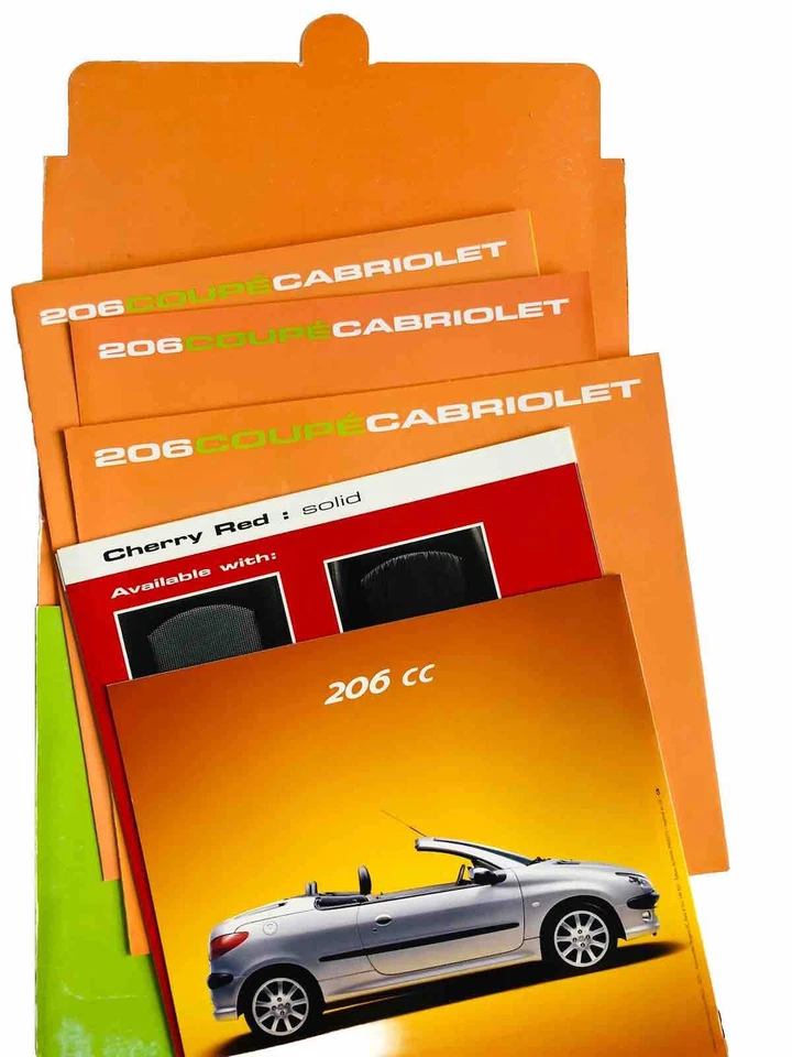 Peugeot 206 Cabriolet Convertible Brochure 206 CC 2000 Model Year on - Image 1 of 4