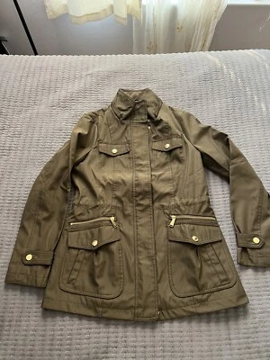 Ladies Michael Kors Jacket Smoss Green Size Small - Image 1 of 3