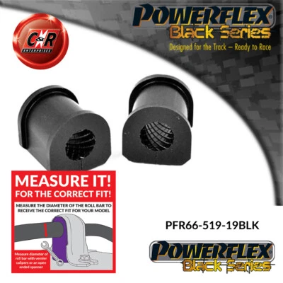 Powerflex Black RR o, Supporto Spazzole 19mm Per Opel Vectra C 02-08 - Immagine 1 di 4