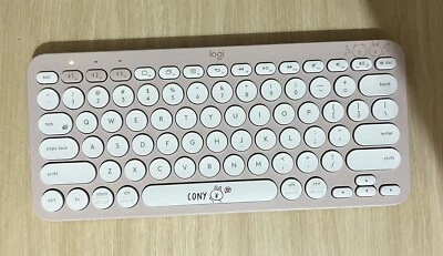 Used Logitech x LINE FRIENDS Cony Pink Wireless Keyboard - Image 1 of 2