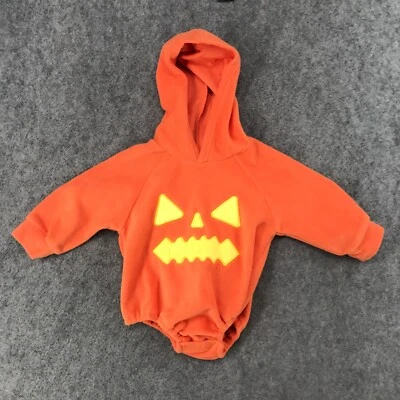 Naranja Vellón Calabaza Sudadera con Capucha Suave Disfraz Juegos con disfraces Halloween Bebé Talla 80 Foto 1 de 4