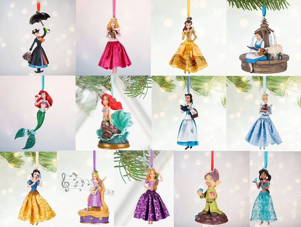 Disney Store Adorno de Navidad Princesa Bella Cenicienta 2016 NUEVO Foto 1 de 1