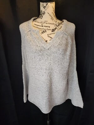 Love By Design Grey V-Neck Sweater Women's Size Small - Image 1 of 4