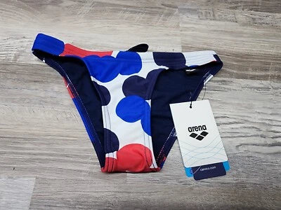 Arena USA Dots Navy Multicolor Bikini Swim Bottom Size 22 - Image 1 of 4