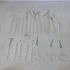 VINTAGE ICICLES GLASS RINGS CHIRSTMAS ORNAMENTS LOT OF 22 VTG