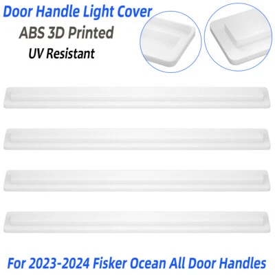 For 2023-2024 Fisker Ocean Door Handle Light Cover UV Safe 3D Printed Set of 4PC — 第 1/4 张图片