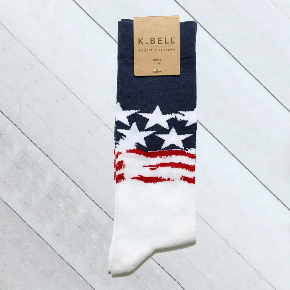 Calcetines para Hombres K Bell Novedad Crew ELIGE Animal Patriótico Navidad Bandera Americana Foto 1 de 1