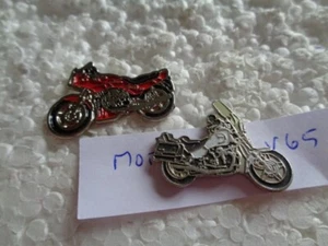 Job lot of 2 Moto Guzzi V65 and 750 motorcycles metal lapel pins - Picture 1 of 1