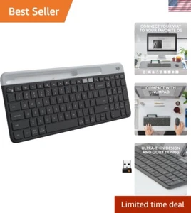 Graphite Slim Wireless Keyboard - Multi-Device, Easy Switch, 24- Battery - Picture 1 of 11