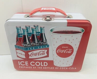 Coca Cola Ice Cold Coca Cola Tin Lunch Box New - Image 1 of 4