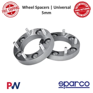 Sparco Aluminum Alloy Wheel Spacers | Universal | 5mm #051STB03 - Picture 1 of 7