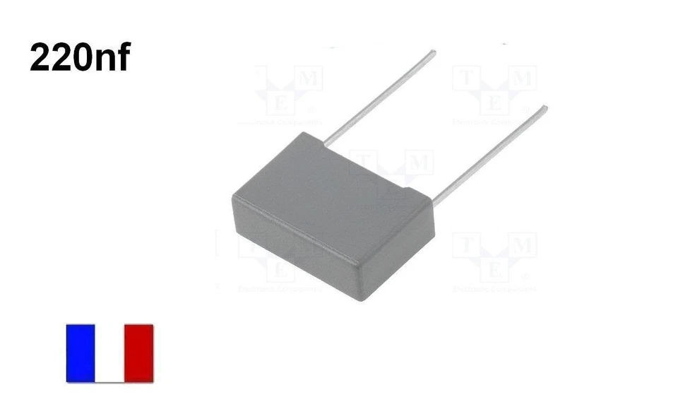 Condensateur X2 220nF 0.22uF 0,22µF 275V AC 224K 22,5mm - Photo 1/1