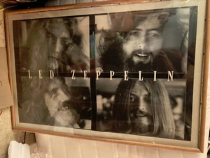 Led Zeppelin  24 x 36 Classic Rock Music Art Print framed FREE SHIPPING - Picture 1 of 2