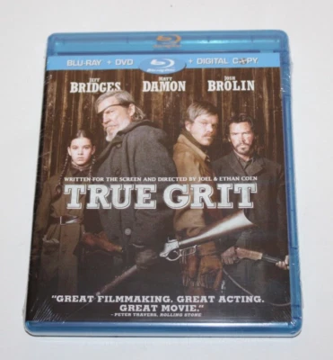 NEW True Grit (Blu-ray/DVD, 2010, 2-Disc Set, Includes Digital Copy) Movie - Image 1 of 2