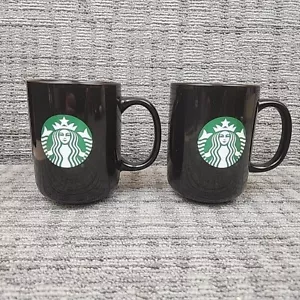 Starbucks Coffee Black Barista Mug Tasse 2021 Green White Mermaid Logo 15 Oz x 2 - Bild 1 von 7