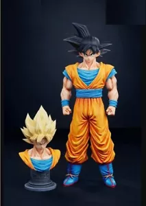 Large Dragon Ball Z Super Saiyan Son Goku Figure Statue Collection Gift Toy 17" - Picture 1 of 4