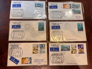 Apollo 15 TURKS & CAICOS 6 Covers Aug 1971 Space Tracking Station !! - Picture 1 of 1