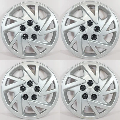 2000-2005 Pontiac Sunfire # 5118 14" Hubcaps / Wheel Covers OEM # 09593210 SET/4 - Image 1 of 4