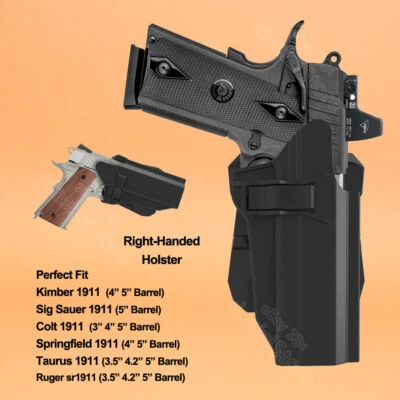 Funda 1911 Fit Kimber Custom II 1911 Pro Carry Kimber Micro 1911 Gold OWB Foto 1 de 4