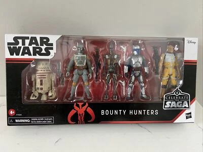 Paquete de 5 figuras de acción de Star Wars - Bounty Hunters IG-11 Boba Fett Bossk Foto 1 de 3