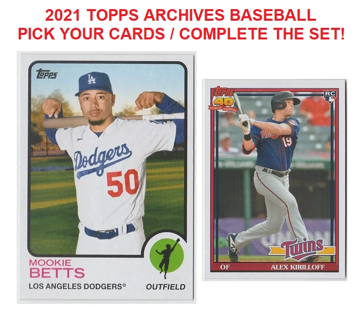 2021 Topps Archives Baseball - Pick Your Cards / Complete The Set! - Image 1 of 1