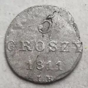 5 groszy 1811 Grand Duchy of Warsaw. Poland Silver coin - Picture 1 of 4