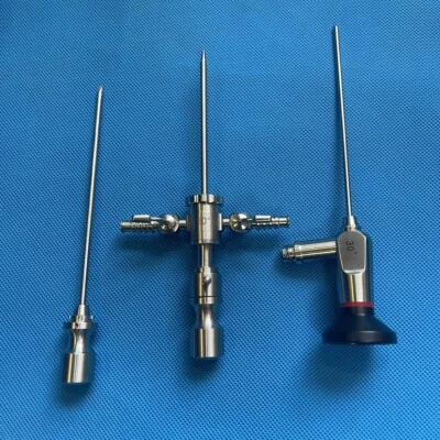 Artroscopio endoscopio 30 grados HD ø2,7 mm x 110 mm con funda de trabajo Trocar Foto 1 de 4