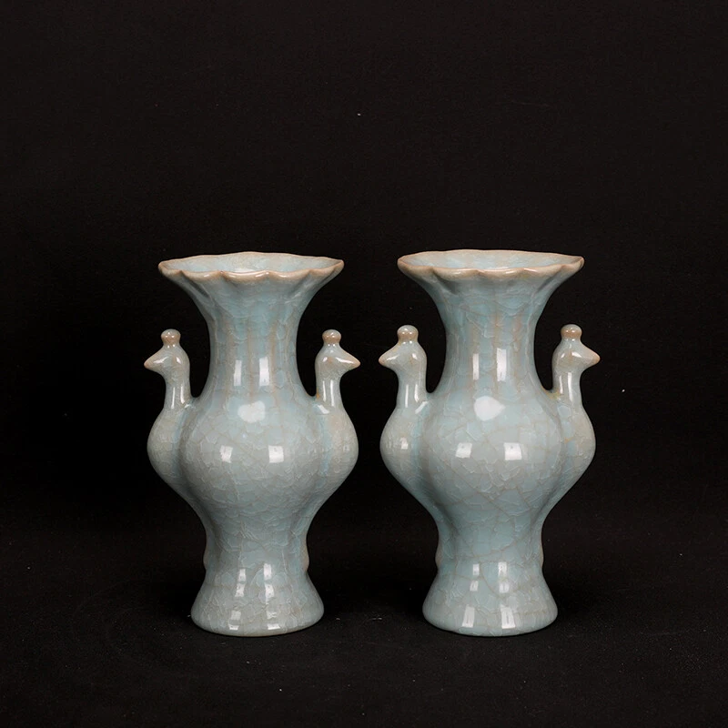 孔雀花瓶中国古董花瓶| eBay