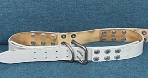 CINTURÓN DOLCE & GABBANA HEBILLA CUERO TACHONADO en 4 piezas auténtico raro - Imagen 1 de 23