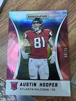 2016 Panini Rookies & Stars Two Star Longevity /75 Austin Hooper #208 Rookie RC - Image 1 of 2