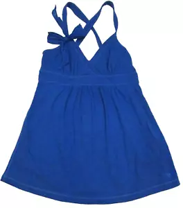 ABERCROMBIE & FITCH DE COLECCIÓN BABYDOLL AZUL REAL Y2K TIRANTES CRUZADOS ARCO TALLA M - Imagen 1 de 7