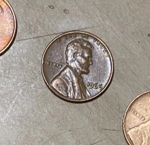 Liberty 1966 One Cent Coin No Mint Mark - Picture 1 of 3