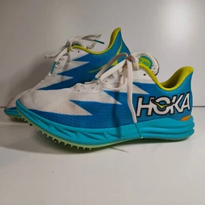 Hoka Crescendo MD Running Racing Track Spikes Blue / White Size UK 6.5 - Picture 1 of 23