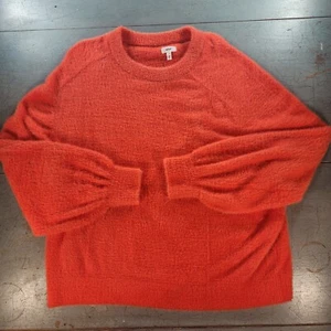 Aerie Damen Basic Langarm Rundhals flauschiger Pullover AR8 orange Large - Bild 1 von 7