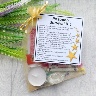 SMILE GIFTS UK Postman or Delivery Driver Survival Kit Gift for secret santa gift