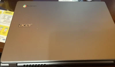 Acer C740-C4PE 11.6 Inch HD 4 GB RAM 16GB SSD Chromebook - Gray - Image 1 of 4