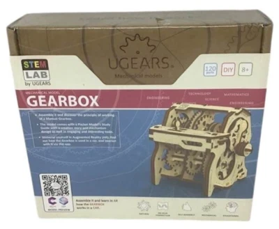 Ugears Model STEM Gearbox Car Engineering Assemble Wood Kit DIY Mechanical NEW - Image 1 of 4