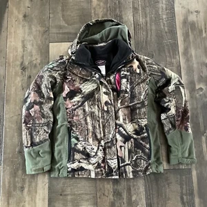 Woman’s Yukon Gear Removable Fleece Camo Hunting Jacket Coat Small S Pink Lining - Picture 1 of 15