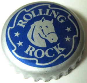 ROLLING ROCK, Beer CROWN, Bottle CAP with HORSE, Anheuser-Busch, InBev, MISSOURI - Picture 1 of 1