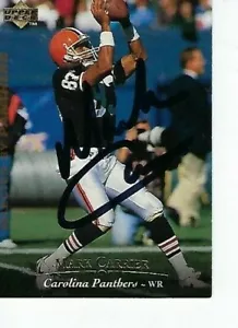 MARK CARRIER FIRMADO 1995 CUBIERTA SUPERIOR #295 - PANTERAS CAROLINA - Imagen 1 de 1