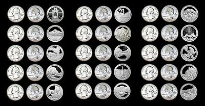 2010 2011 2012 P+D+S ATB National Parks Quarter Mint Clad Proof Set  - Image 1 of 4