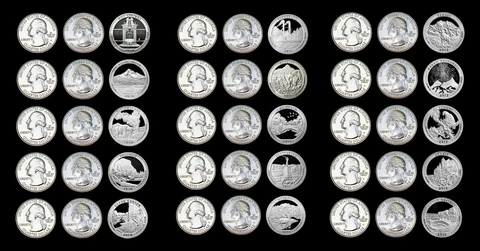 2010 2011 2012 P+D+S ATB National Parks Quarter Mint Clad Proof Set Cover