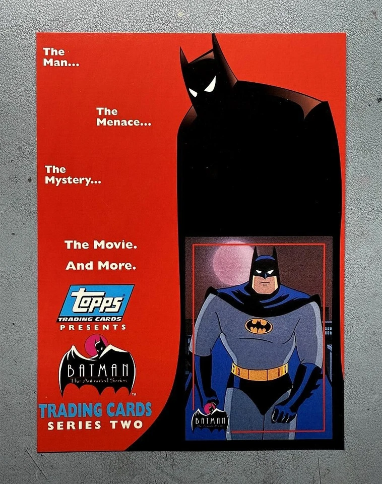 ULTRA RARE 1993 TOPPS BATMAN The Animated Series Two PROMO CARD SHEET (EX/NM) - Image 1 of 2