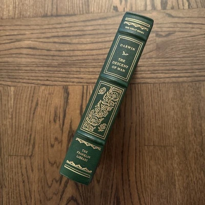 The Descent of Man Charles Darwin Franklin Library Great Books 1980 Leather - Image 1 of 4