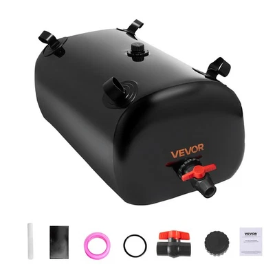 Vejiga de almacenamiento de agua VEVOR 29,85 gal PVC plegable tanque de agua portátil negro Foto 1 de 4