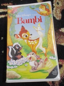 Bambi Disney Black Diamond VHS Clamshell 1989, both holograms. - Picture 1 of 6